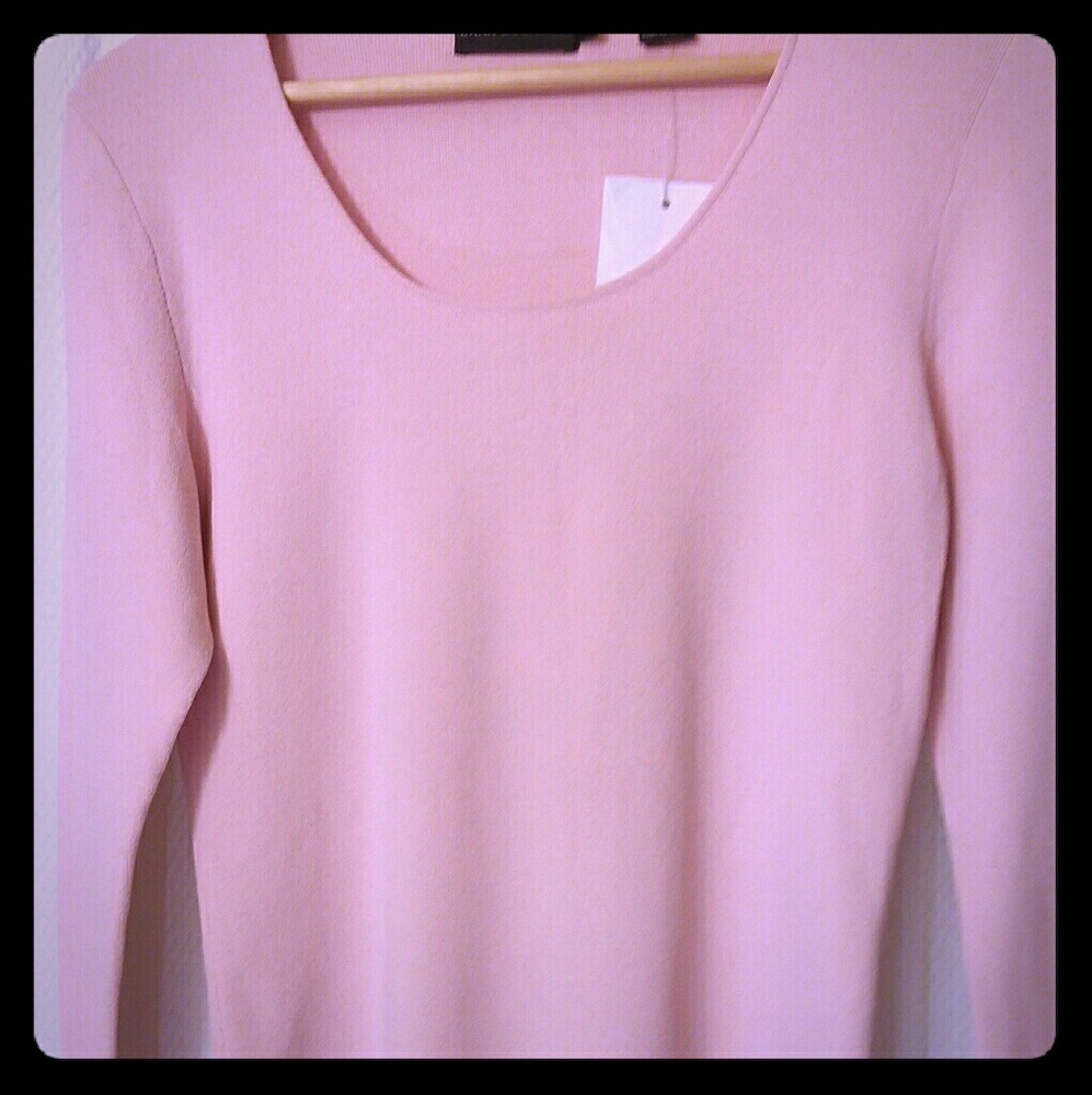 Pastel pink sweater with crystal detail